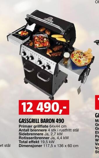 Gassgrill baron 490