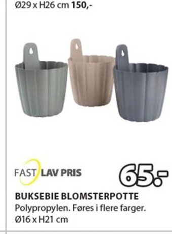 JYSK Buksebie Blomsterpotte tilbud