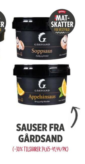 Meny Sauser fra gårdsand tilbud