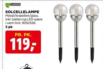 jem & fix Solcellelampe tilbud