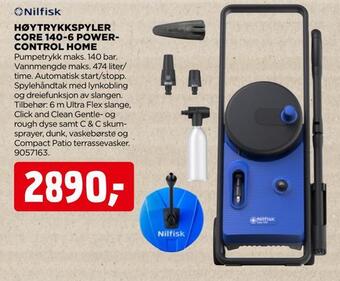 jem & fix Høytrykkspyler core 140-6 powercontrol home tilbud