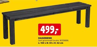 jem & fix Hagebenk tilbud