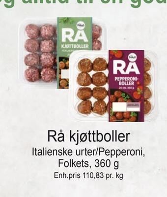 Joker Rå kjøttboller tilbud
