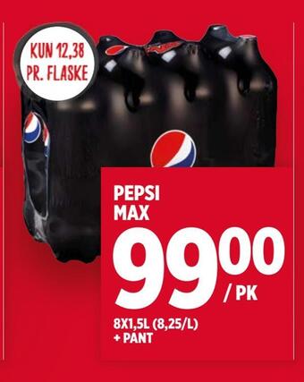 Meny Pepsi max tilbud