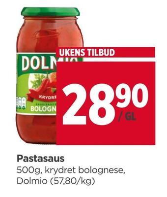 Meny Pastasaus tilbud