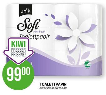 Kiwi Toalettpapir tilbud