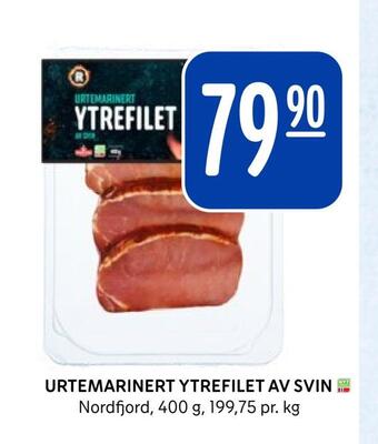 Rema 1000 Urtemarinert ytrefilet av svin tilbud