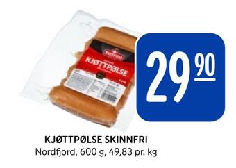 Rema 1000 Kjøttpølse skinnfri tilbud