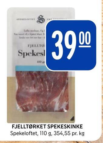 Rema 1000 Fjelltørket spekeskinke tilbud