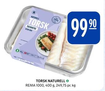 Rema 1000 Torsk naturell tilbud