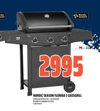 Coop Obs Nordic season florida 3 gassgrill tilbud