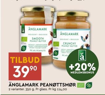 Coop Mega Änglamark peanøttsmør tilbud