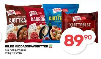 Coop Marked Gilde middagsfavoritter tilbud