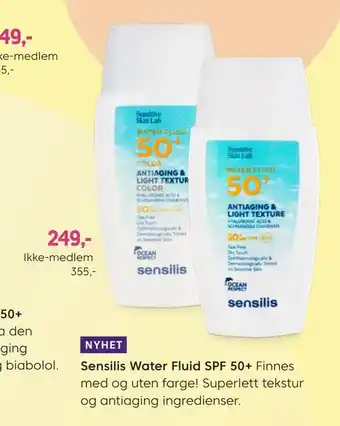 VITA Sensilis water fluid spf 50+ tilbud