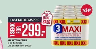 Europris Maxi tørkerull tilbud