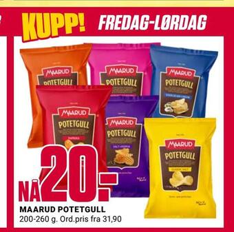 Europris Maarud potetgull tilbud