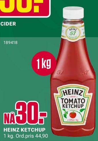 Europris Heinz ketchup tilbud