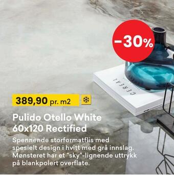 Right Price Tiles Pulido otello white 60x120 rectified tilbud