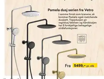 Right Price Tiles Pamela dusj serien fra vetro tilbud