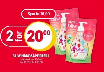 Coop Extra Bliw Håndsåpe Refill tilbud