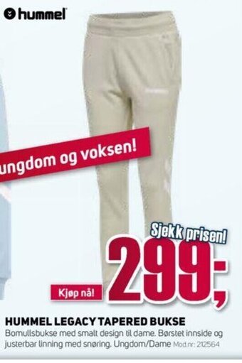 Sport 1 Hummel Legacy Tapered Bukse tilbud