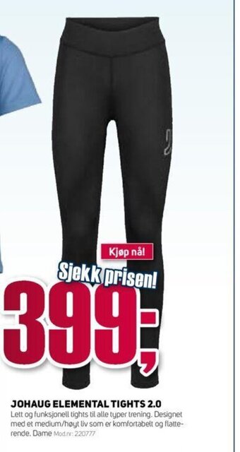 Sport 1 Johaug Elemental Tights 2.0 tilbud