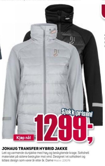 Sport 1 Johaug Transfer Hybrid Jakke tilbud