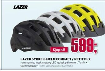 Sport 1 Lazer Sykkelhjelm Compact/ Petit DLX tilbud