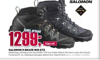 Sport 1 Salomon X Braze Mid GTX tilbud