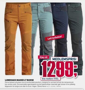 Sport 1 Lundhags Makke LT Bukse tilbud