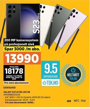 POWER Samsung Galaxy S23 Ultra 256 GB tilbud