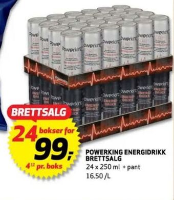 Bunnpris Powerking energidrikk tilbud
