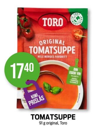 Kiwi Toro suppe tilbud
