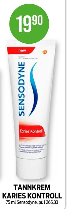 Kiwi Sensodyne tannkrem tilbud