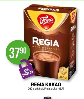 Kiwi Freia kakaopulver tilbud