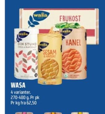 Coop Obs Wasa knekkebrød tilbud