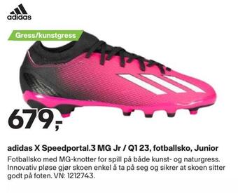 XXL Sport Adidas x speedportal.3 mg jr / q1 23, fotballsko, junior tilbud