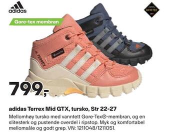 XXL Sport Adidas terrex mid gtx, tursko, str 22-27 tilbud