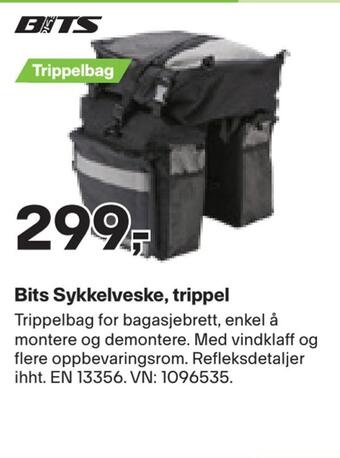 XXL Sport Bits sykkelveske, trippel tilbud