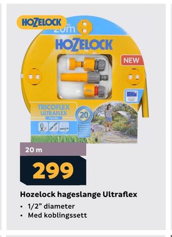 Megaflis Hozelock hageslange ultraflex tilbud