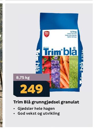 Megaflis Trim blå grunngjødsel granulat tilbud