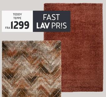 Bohus Teddy teppe tilbud