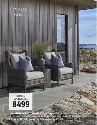 Bohus Signature collection garden loungestol tilbud
