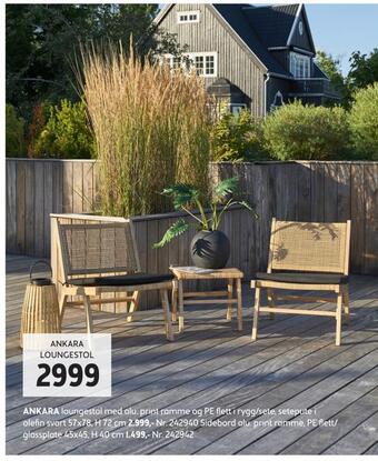 Bohus Ankara loungestol tilbud