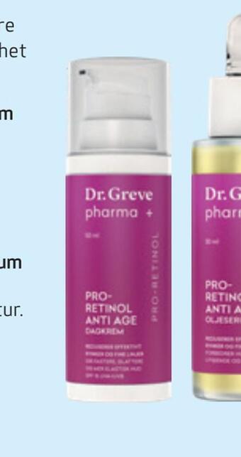 Apotek 1 Dr. greve pharma pro-retinol dagkrem tilbud