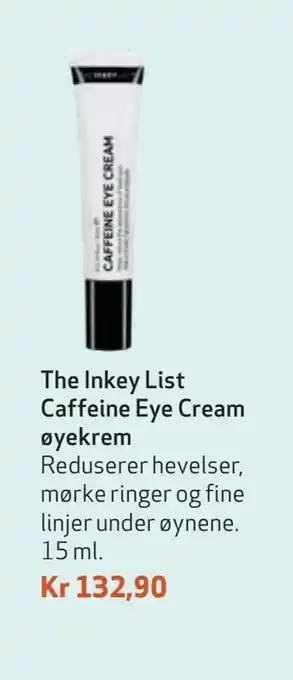 Apotek 1 The inkey list caffeine eye cream øyekrem tilbud