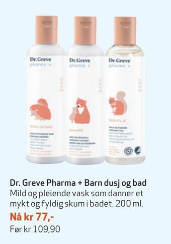 Apotek 1 Dr. greve pharma + barn dusj og bad tilbud