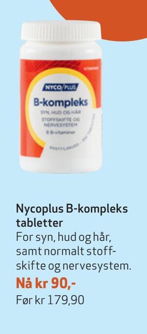 Apotek 1 Nycoplus b-kompleks tabletter tilbud