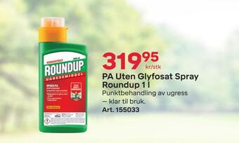 Byggmax Pa uten glyfosat spray roundup 1 l tilbud