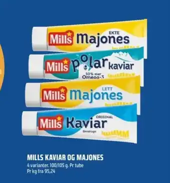 Coop Obs Mills Kaviar og Majones tilbud